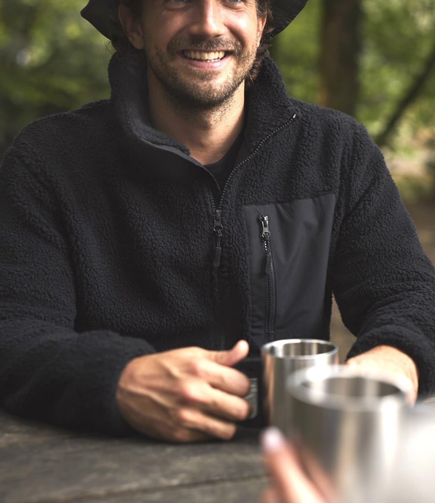 Unisex Full Zip Borg Fleece Jacket