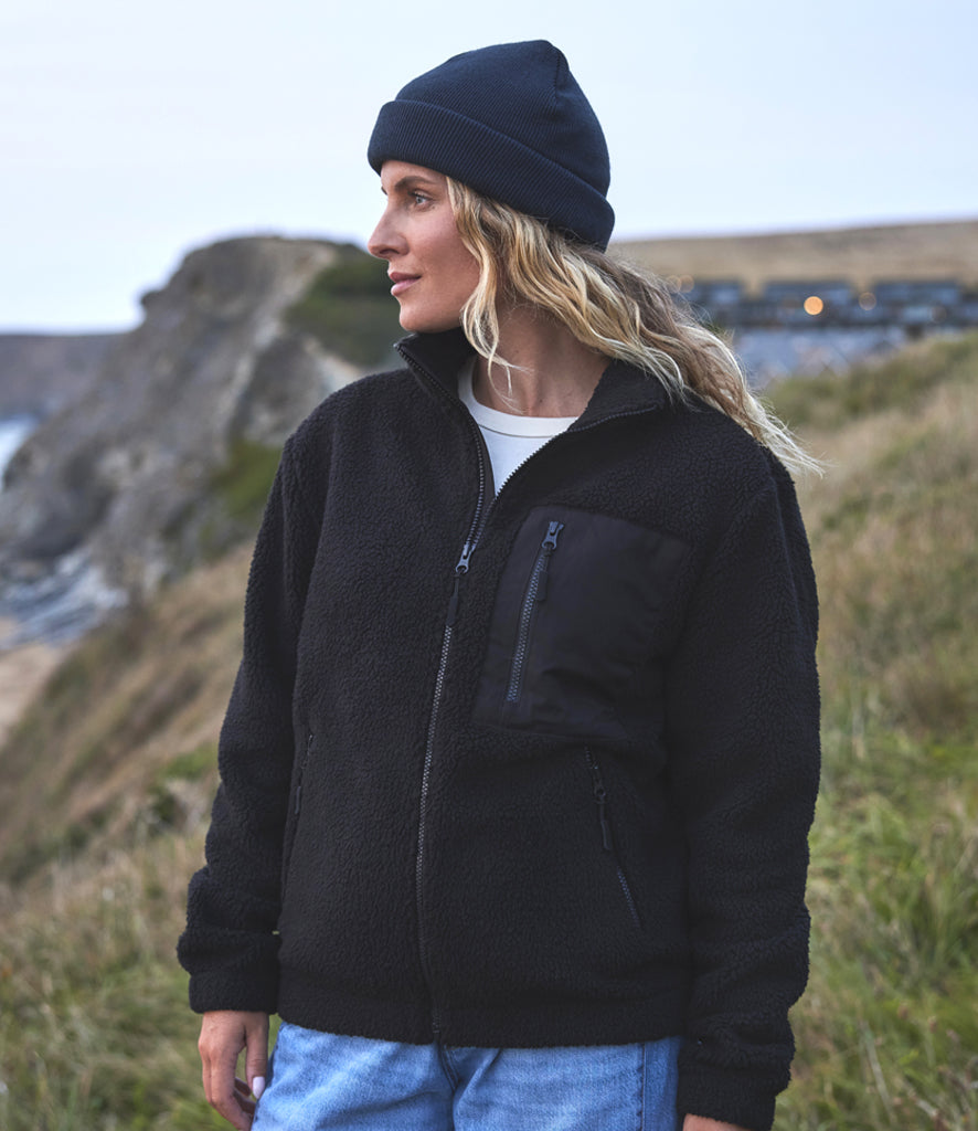Unisex Full Zip Borg Fleece Jacket