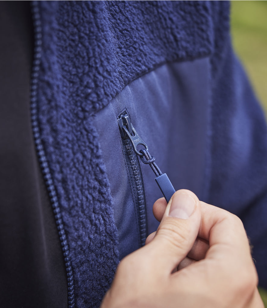 Unisex Full Zip Borg Fleece Jacket