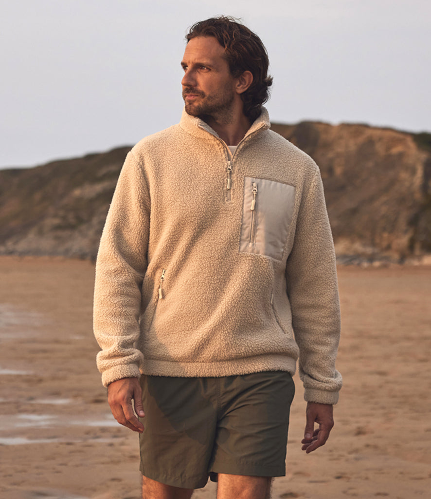 Unisex 1/4 Zip Borg Fleece