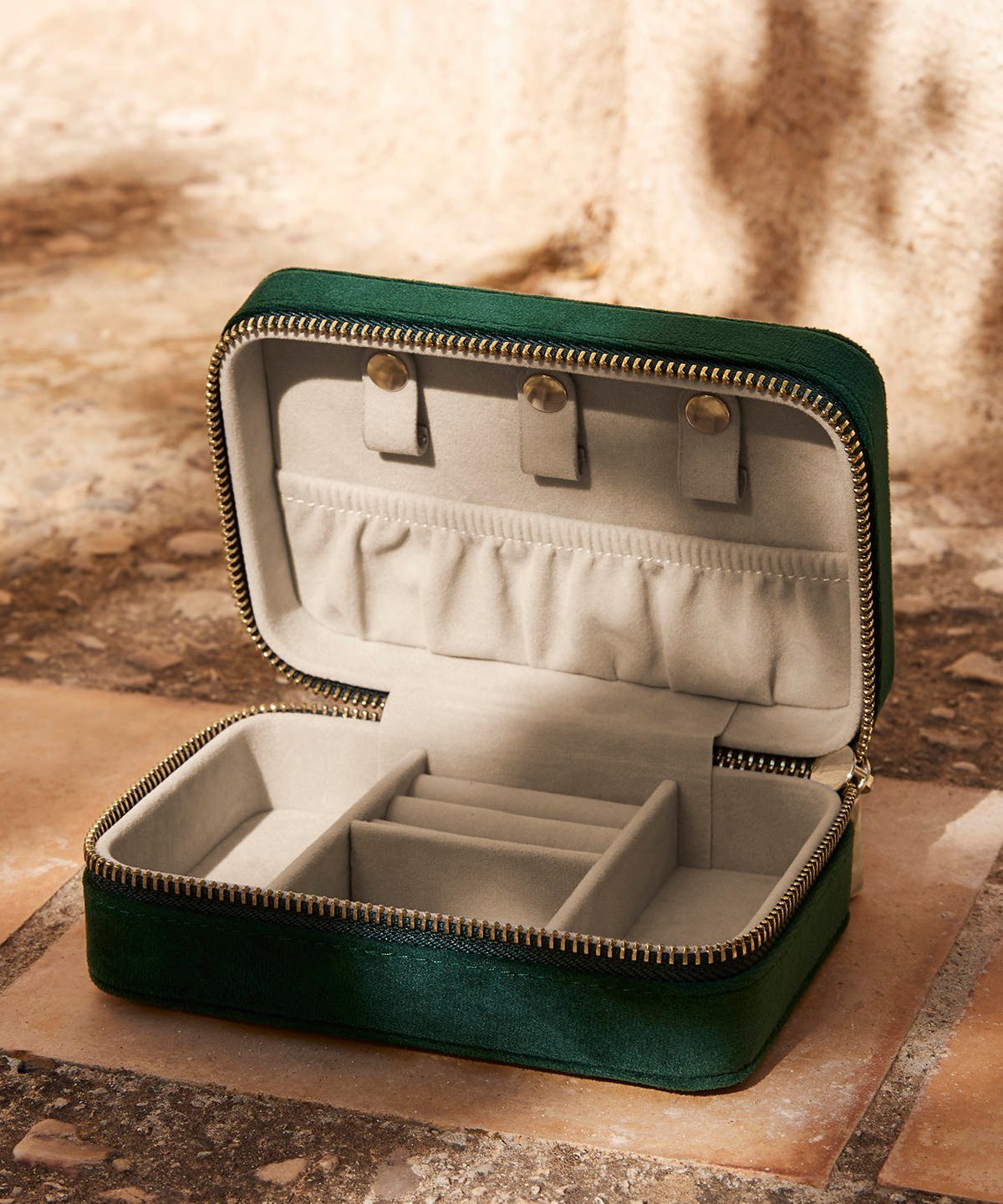 Velvet Travel Jewelry Box